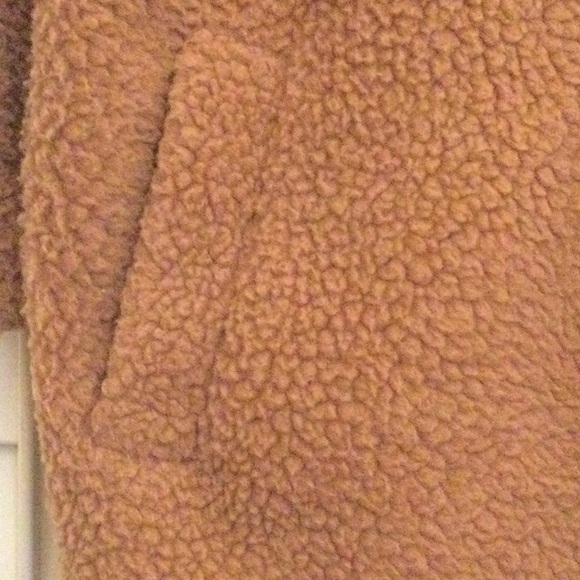 Only Tan Teddy Jacket Soft Plush Outerwear - Picture 4 of 4